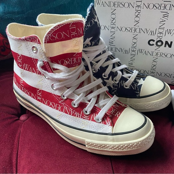 Converse Chuck 70 HI JW Anderson Americana Mood Indigo/Garnet women’s 10…